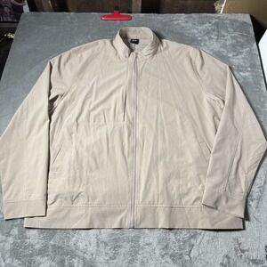 Grand‎ Running Club Mens 3XL Beige Lightweight Outdoor Windebreaket Jacket